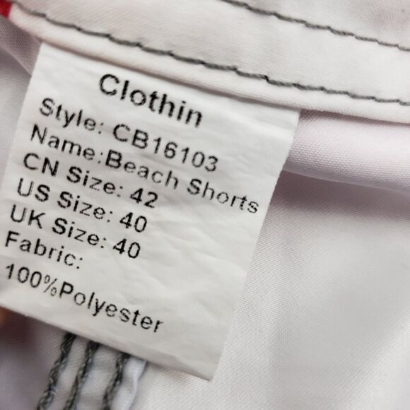 Clothin Mens Beach Shorts Size 40 Boardshort Swim Trunks Flag Quick Dry Swimming - Picture 6 of 7